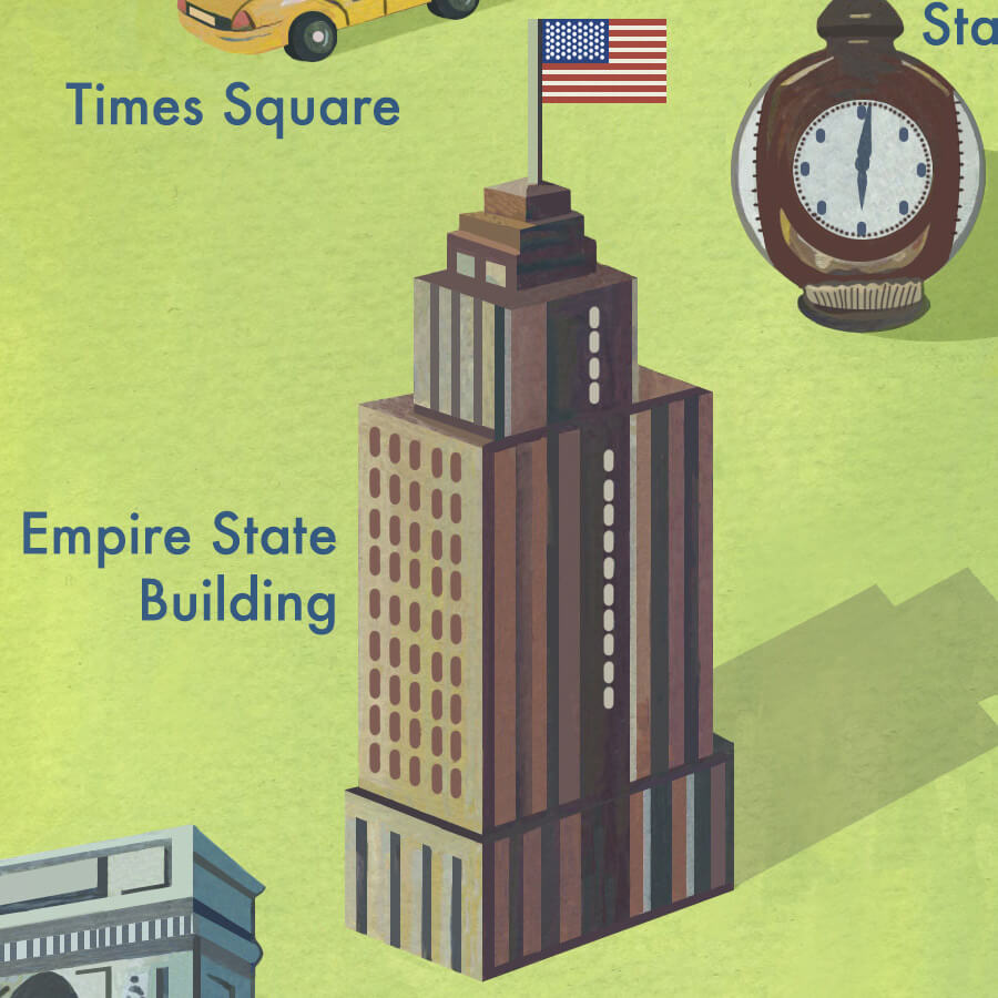 New York City Illustrated Map