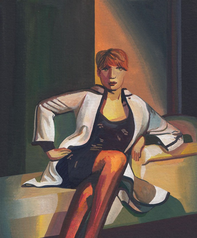 Woman Relaxing Illustration