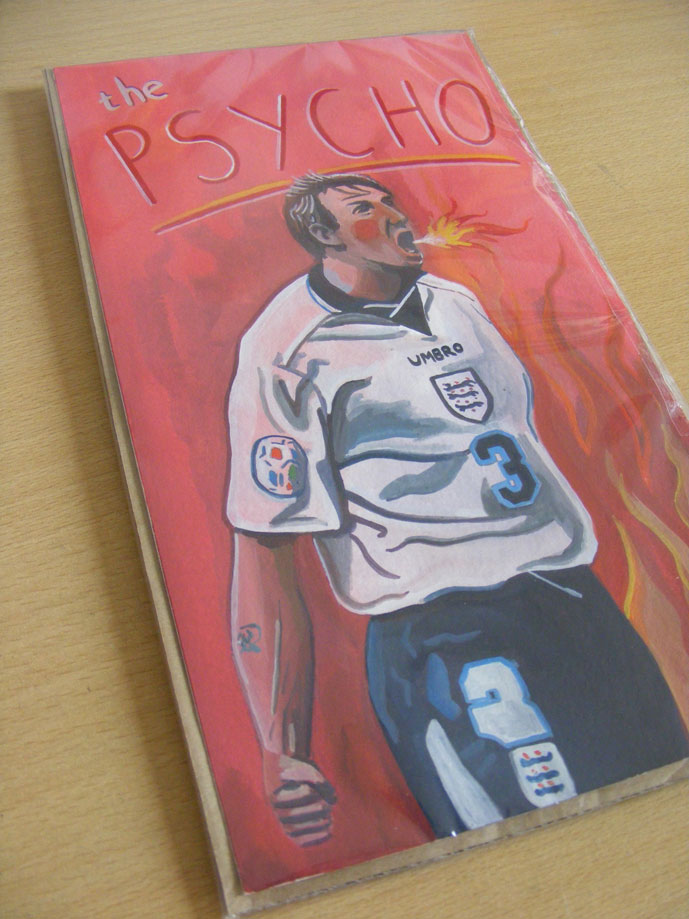 Stuart Pearce - The Psycho Illustration