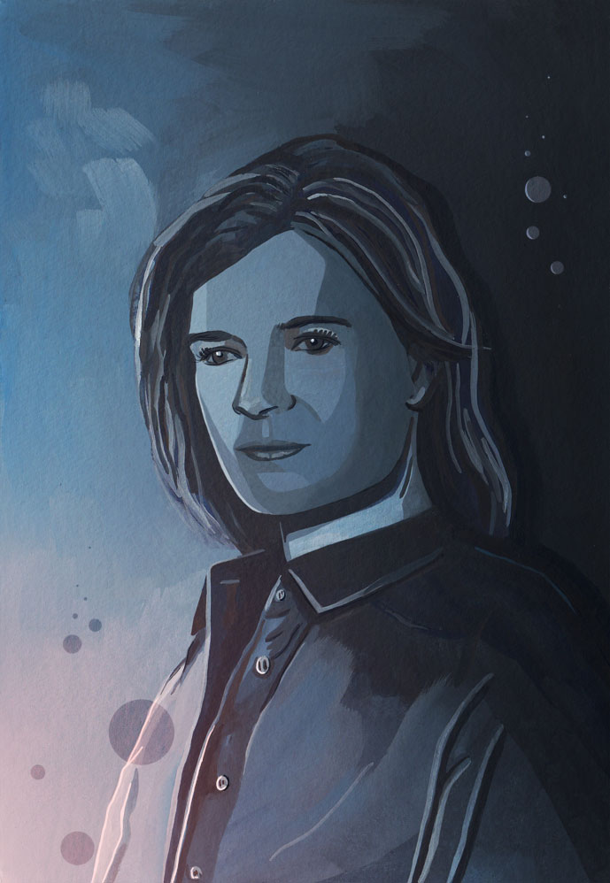 Marie Schrader Portrait Illustration