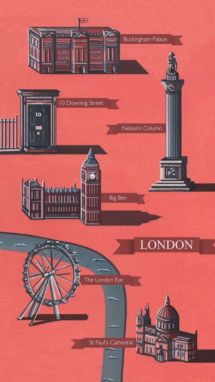 Illustrated Map Of London