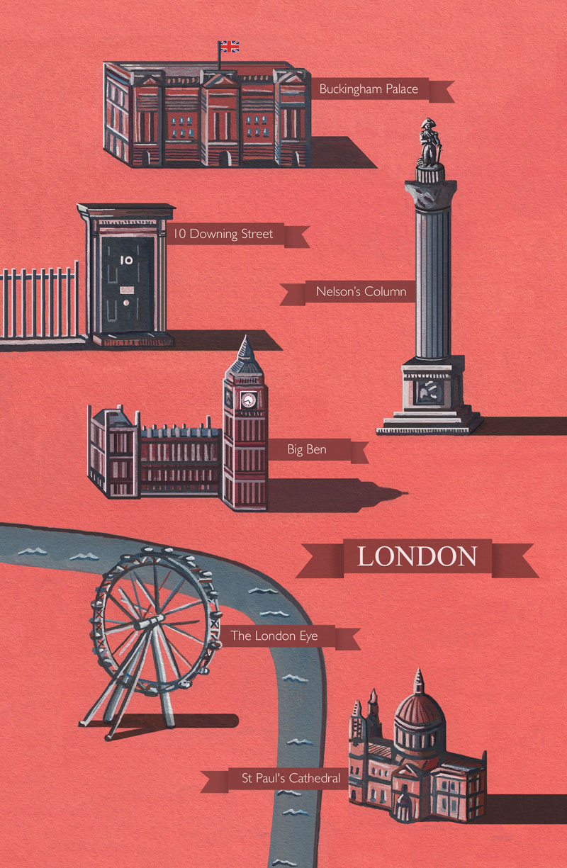 Illustrated Map Of London