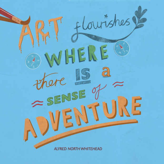 UKScouts Typographic Quote Illustration