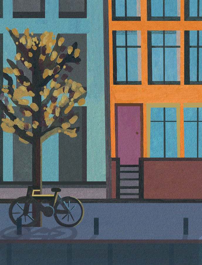 Amsterdam Painting Illustration