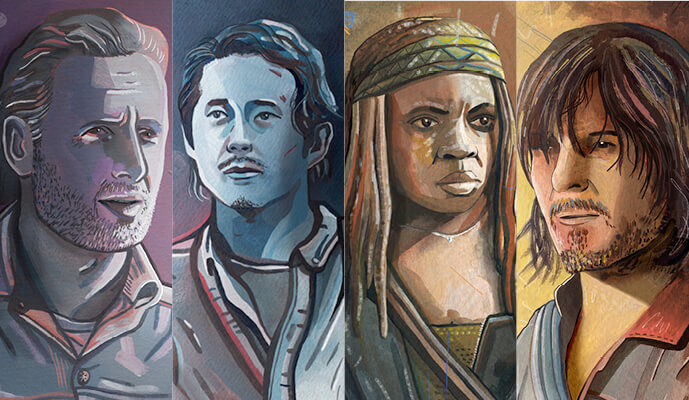 The Walking Dead Illustrated Portraits