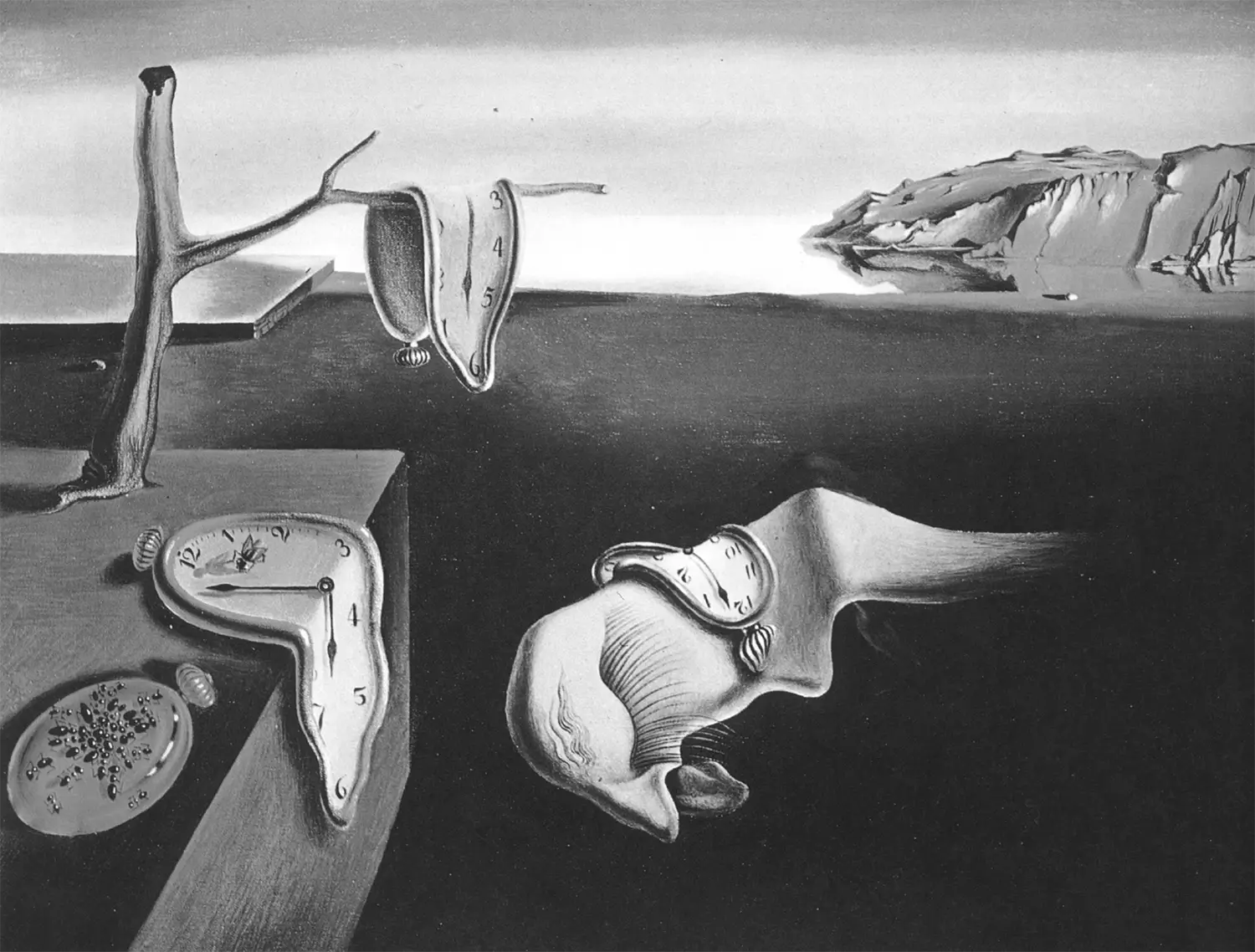 Salvador Dali - Persistence of Memory Unsaturated Image