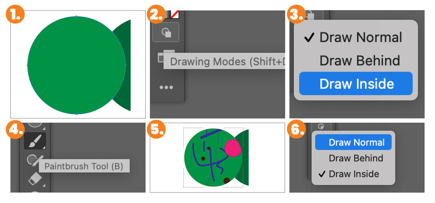 Drawing Modes Adobe Illustrator