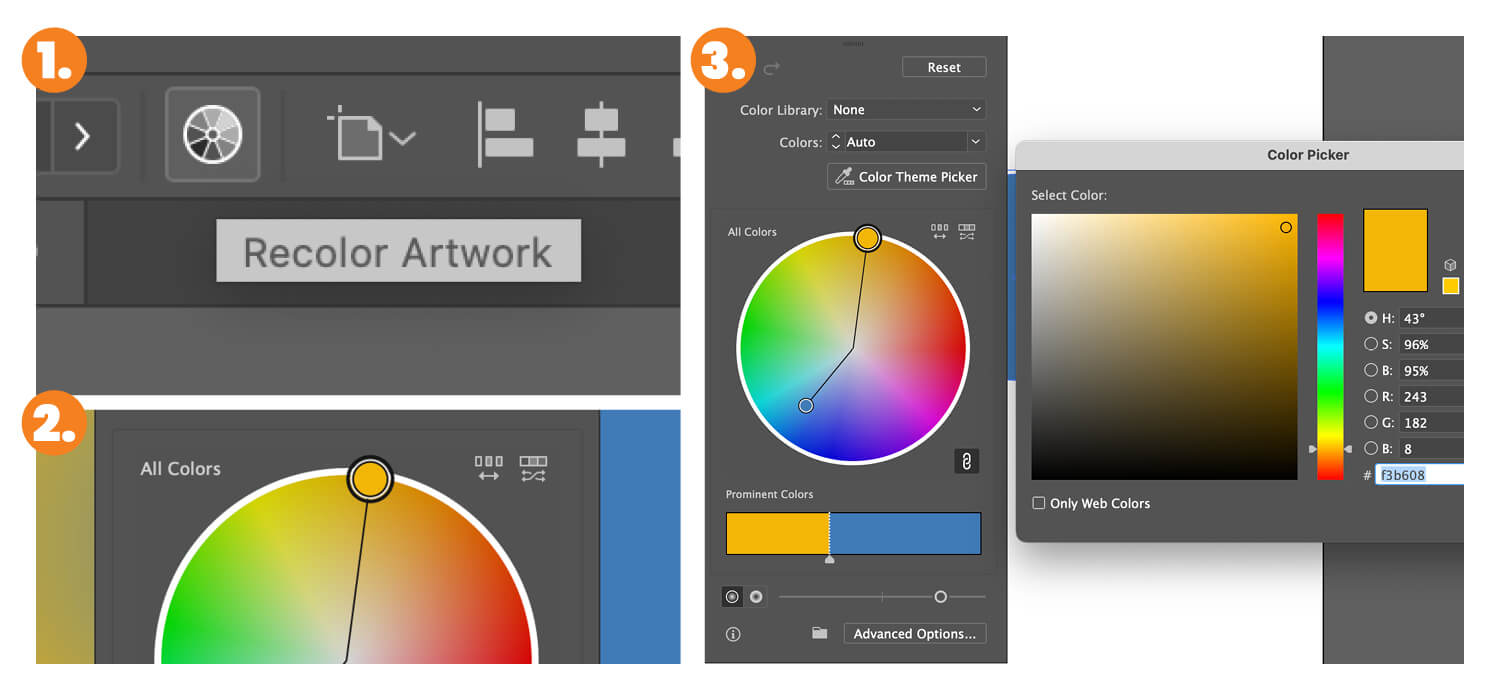 Recolour Artwork Illustrator