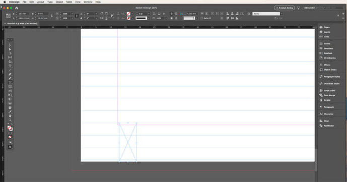 Frame Tool In Adobe InDesign