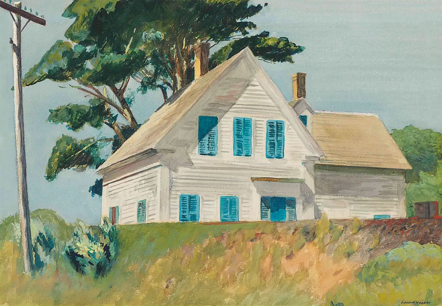 Edward Hopper - Gouache Painting