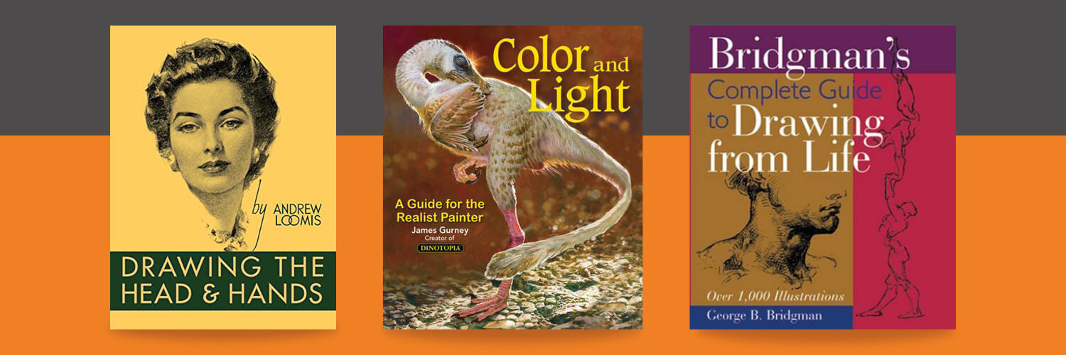 Drawing Books - James Gurney, Andrew Loomis And George Bridgman
