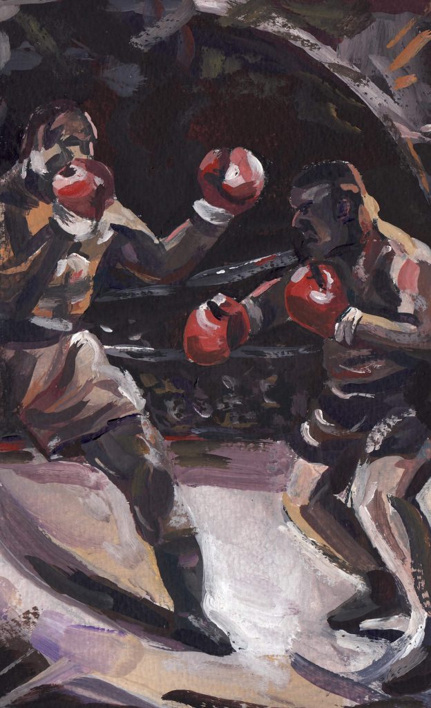 Boxing painting