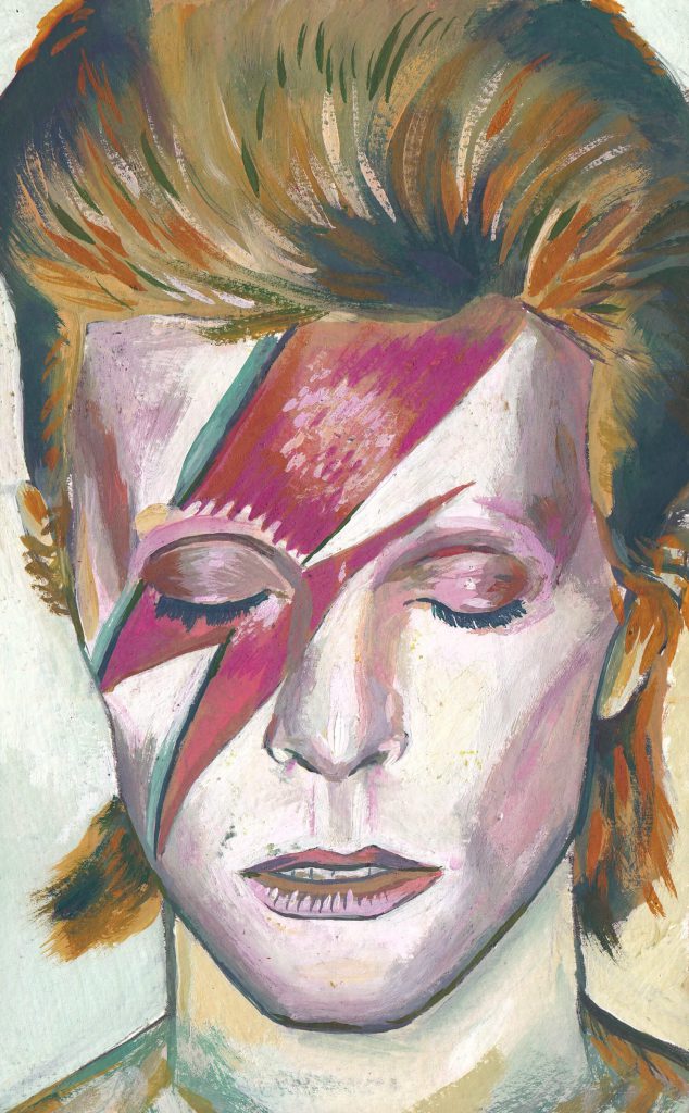 David Bowie portrait painting