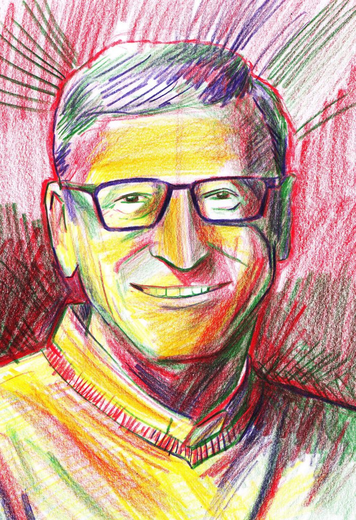 Bill Gates sketchbook drawing