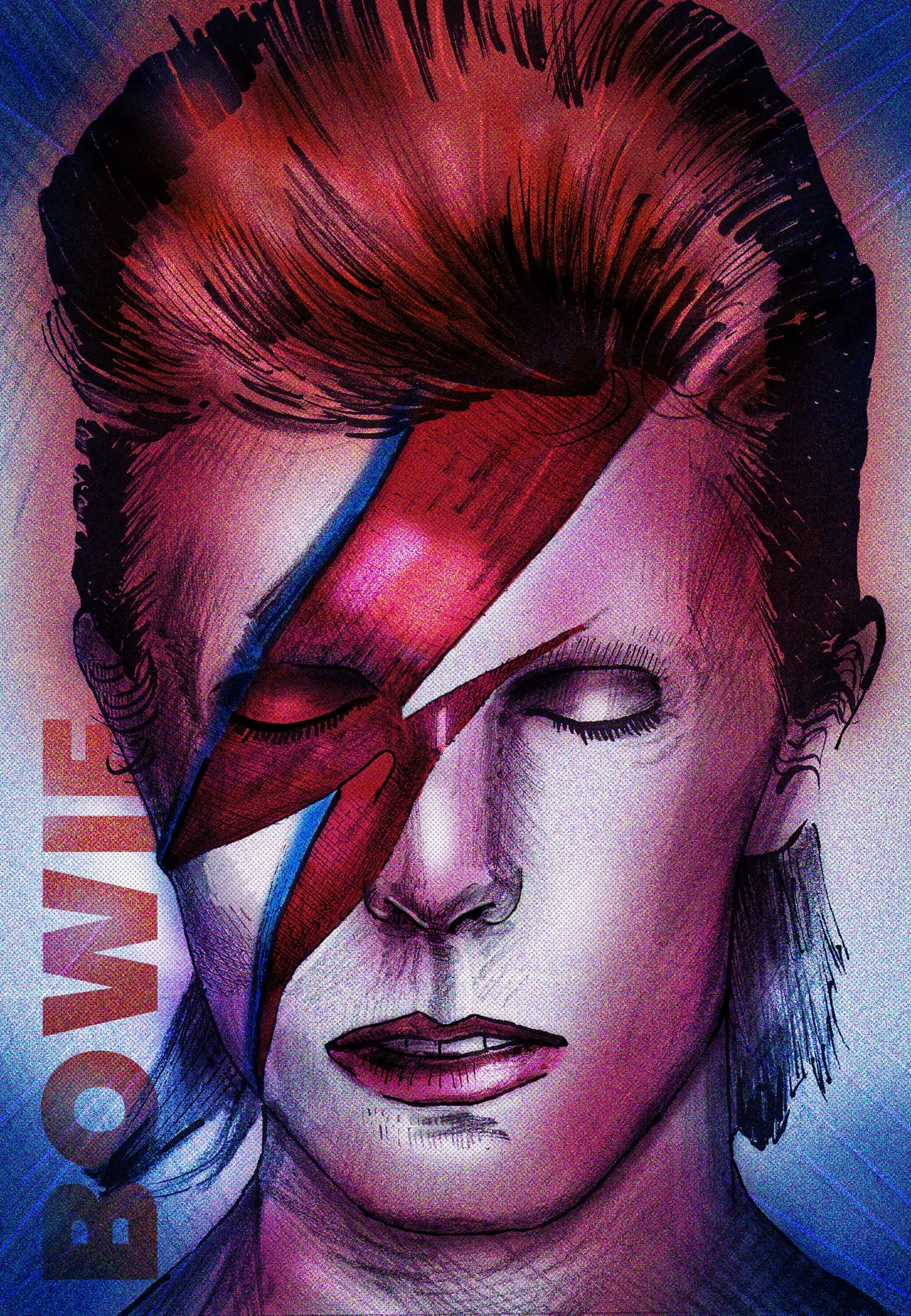David Bowie Portrait Illustration