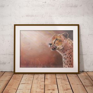 Cheetah art print