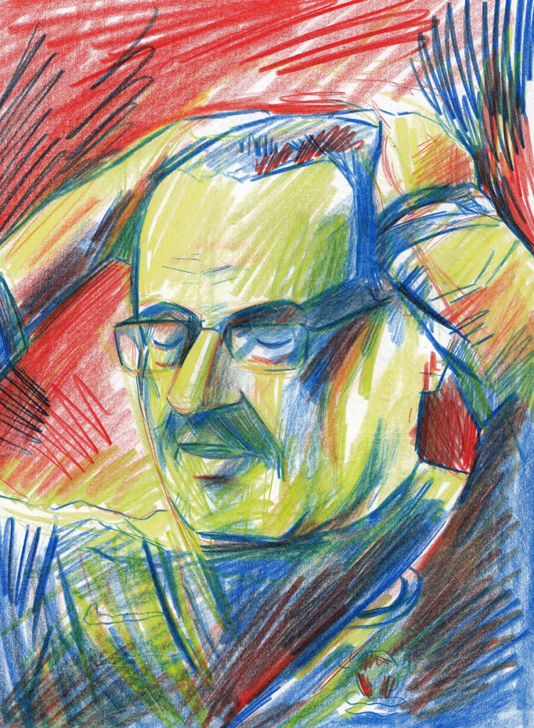 Expressive sketchbook drawing
