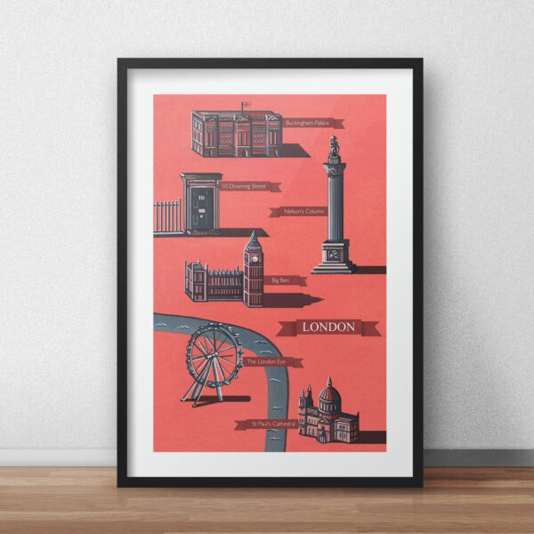 London map art print