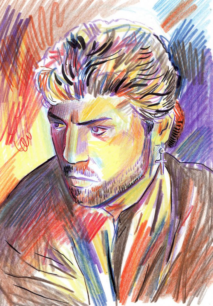 George Micheal portrait drawing