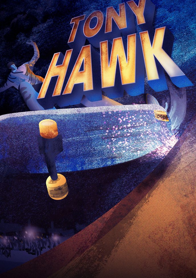 Tony Hawk Illustration
