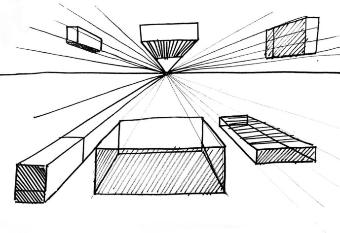 How to create a two point perspective drawing - H.S Illustration