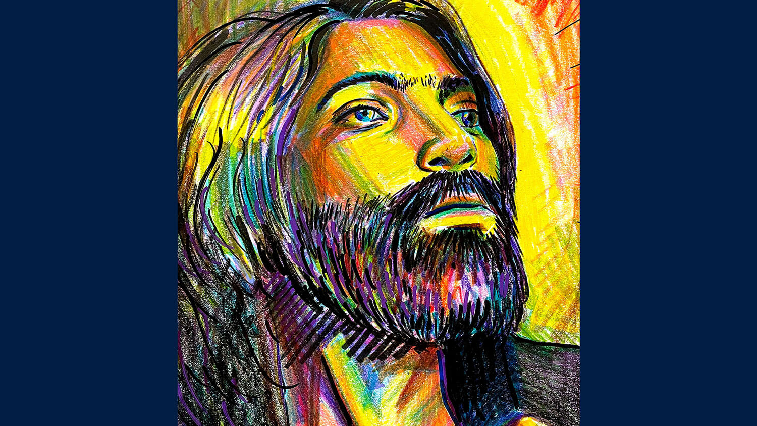 Colour Pencil Portrait Drawing