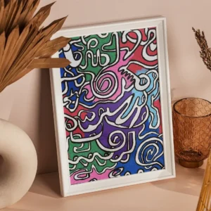 Abstract Stretched Canvas Art