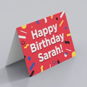 Custom Happy Birthday Card