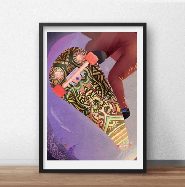 Skateboard Art Print