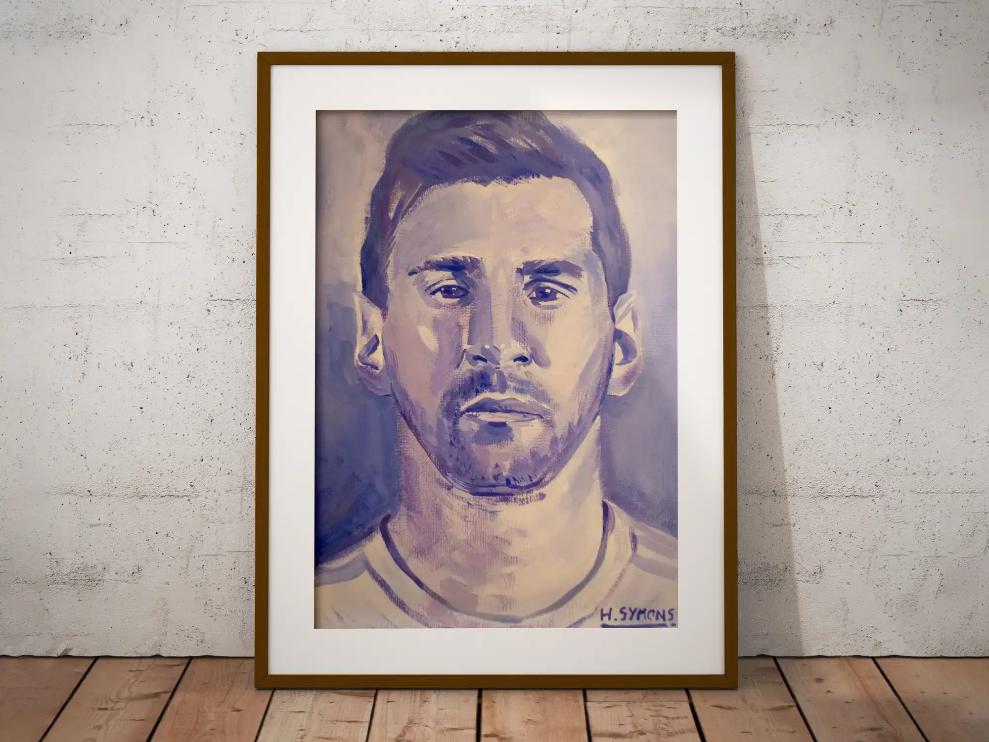 Lionel Messi Wall Painting