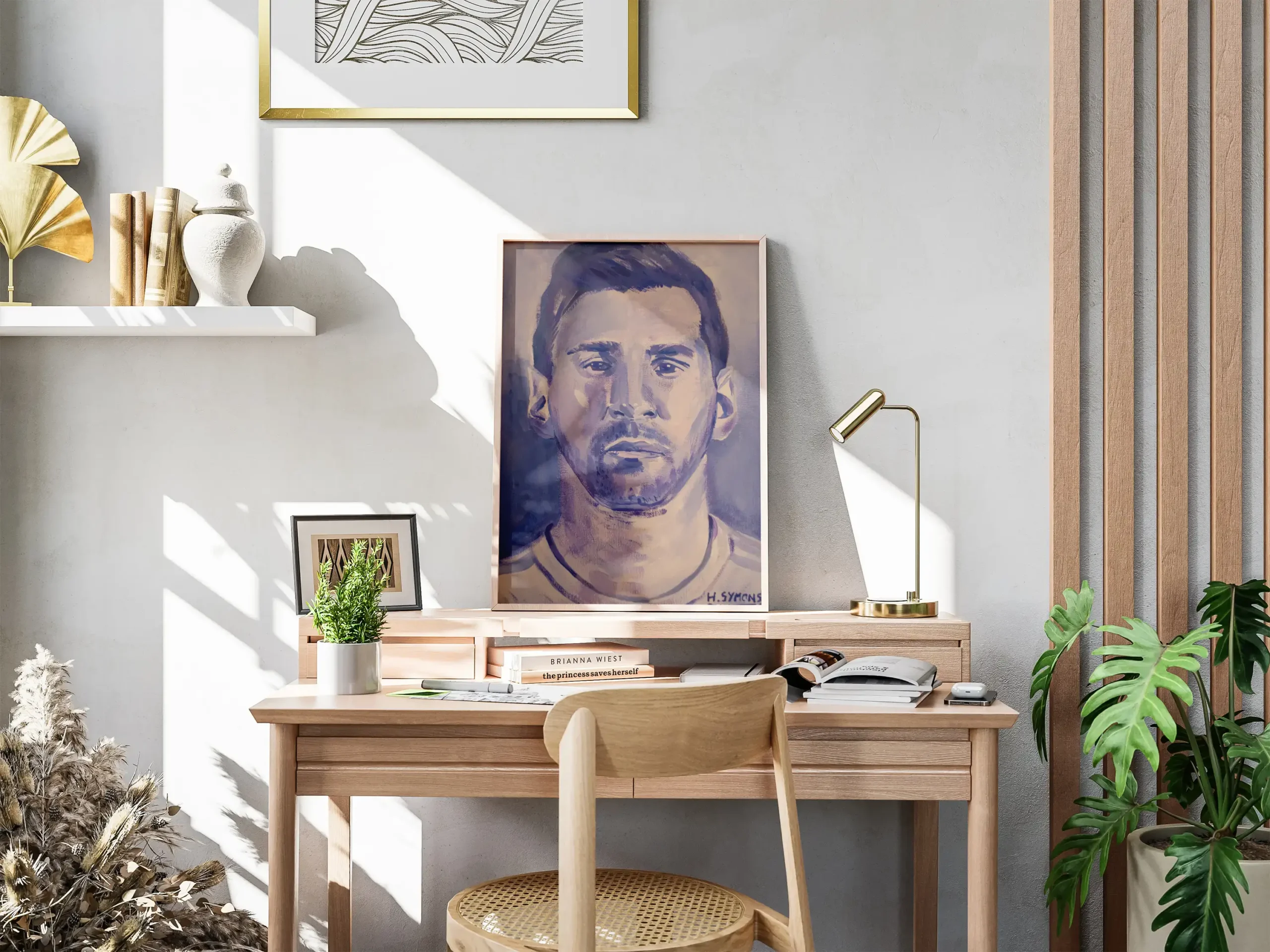 Messi Portrait Wall Art