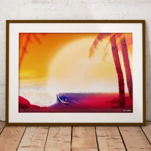 Surfing Art Print