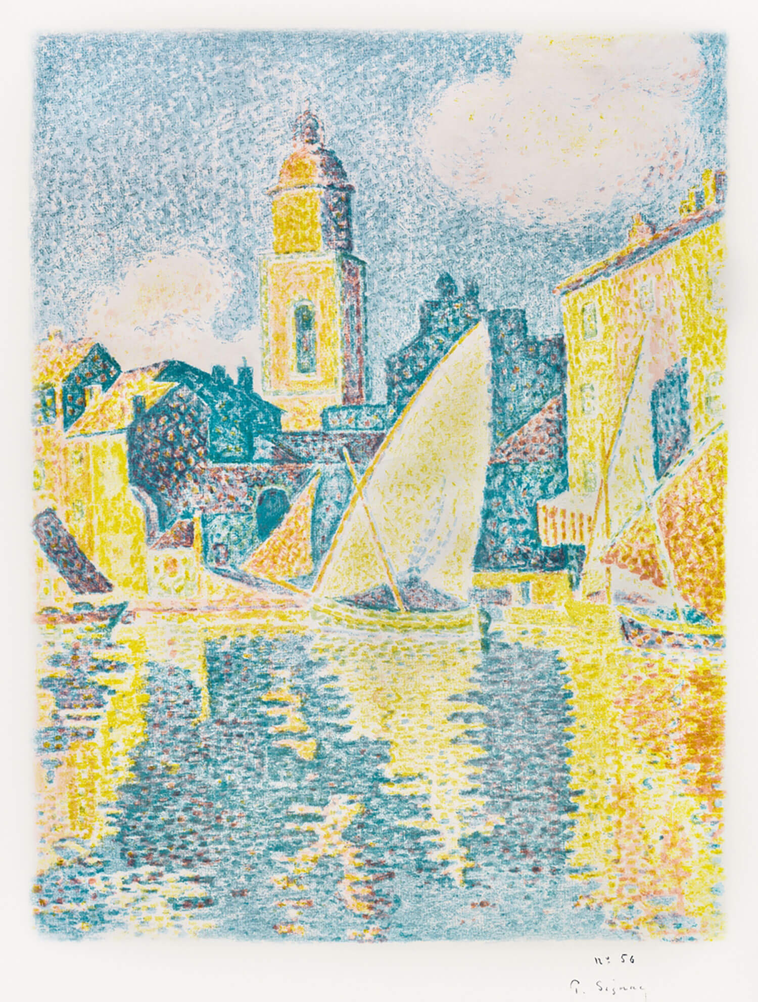 The Port Saint–Tropez by Paul Signac