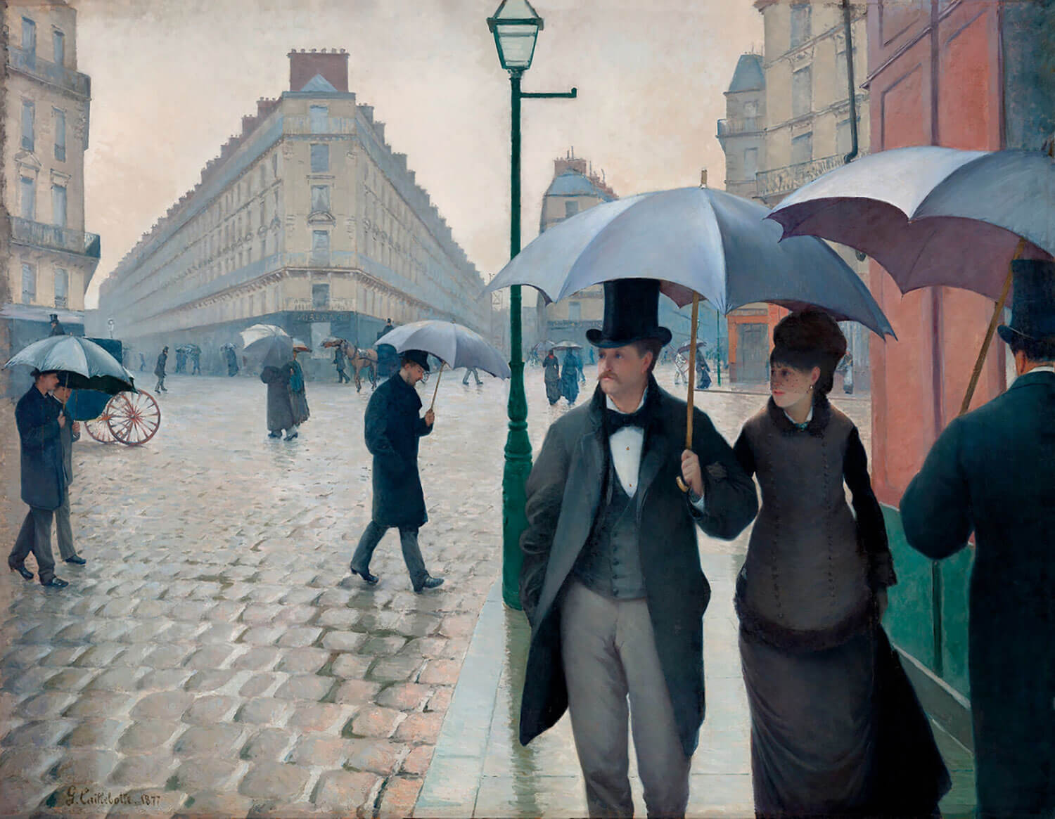 Paris Street Rainy Day Painting - Gustave Caillebotte