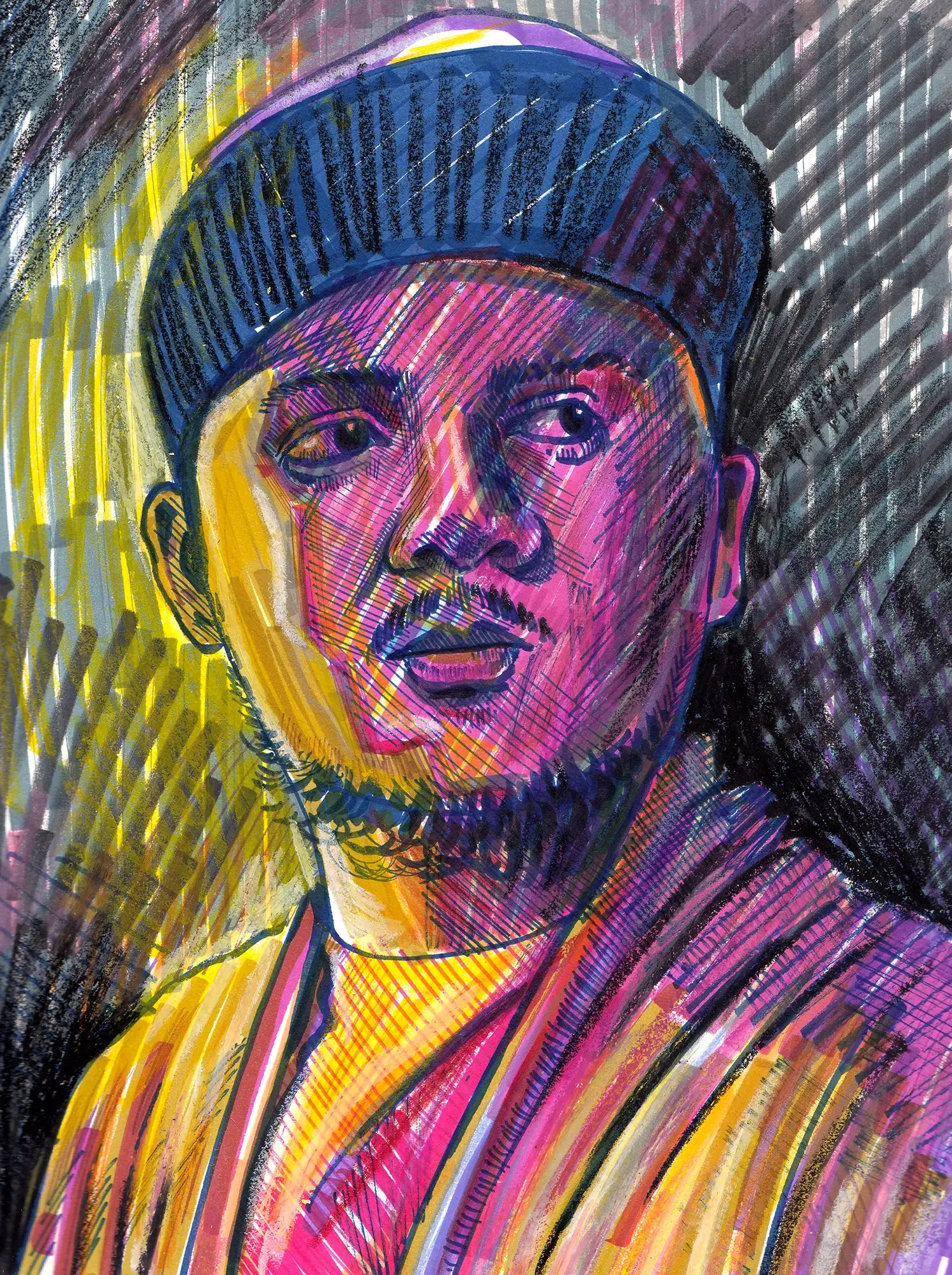 Colour Portrait Drawing