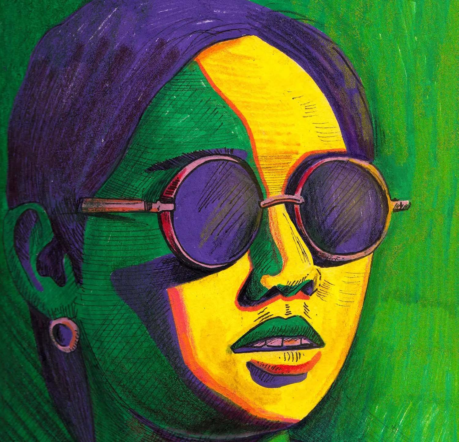 Posca Pen Colour Drawing