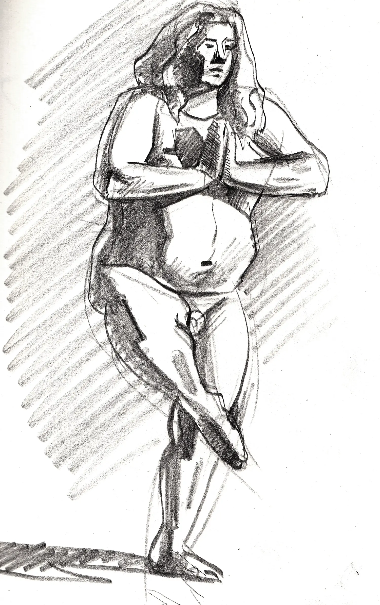 Standing Human Drawing