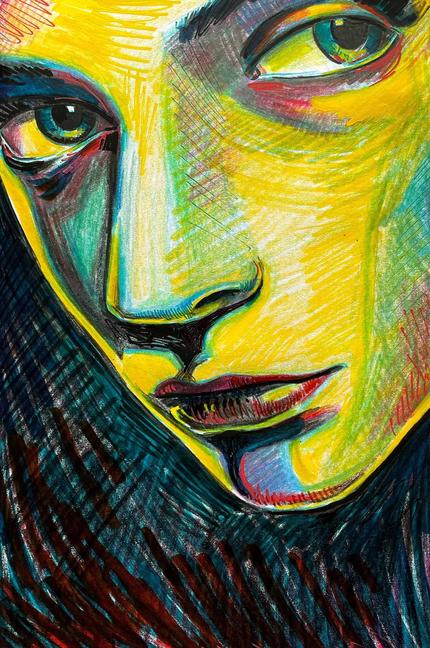 Woman Portrait Drawing