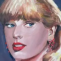 Taylor Swift Canvas Portrait Art