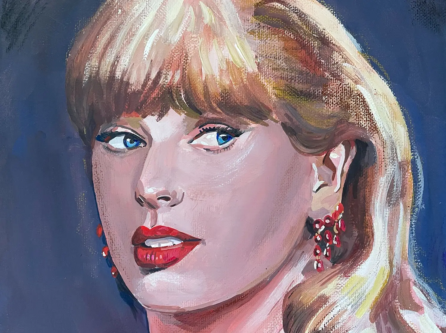 Taylor Swift Canvas Portrait Painting