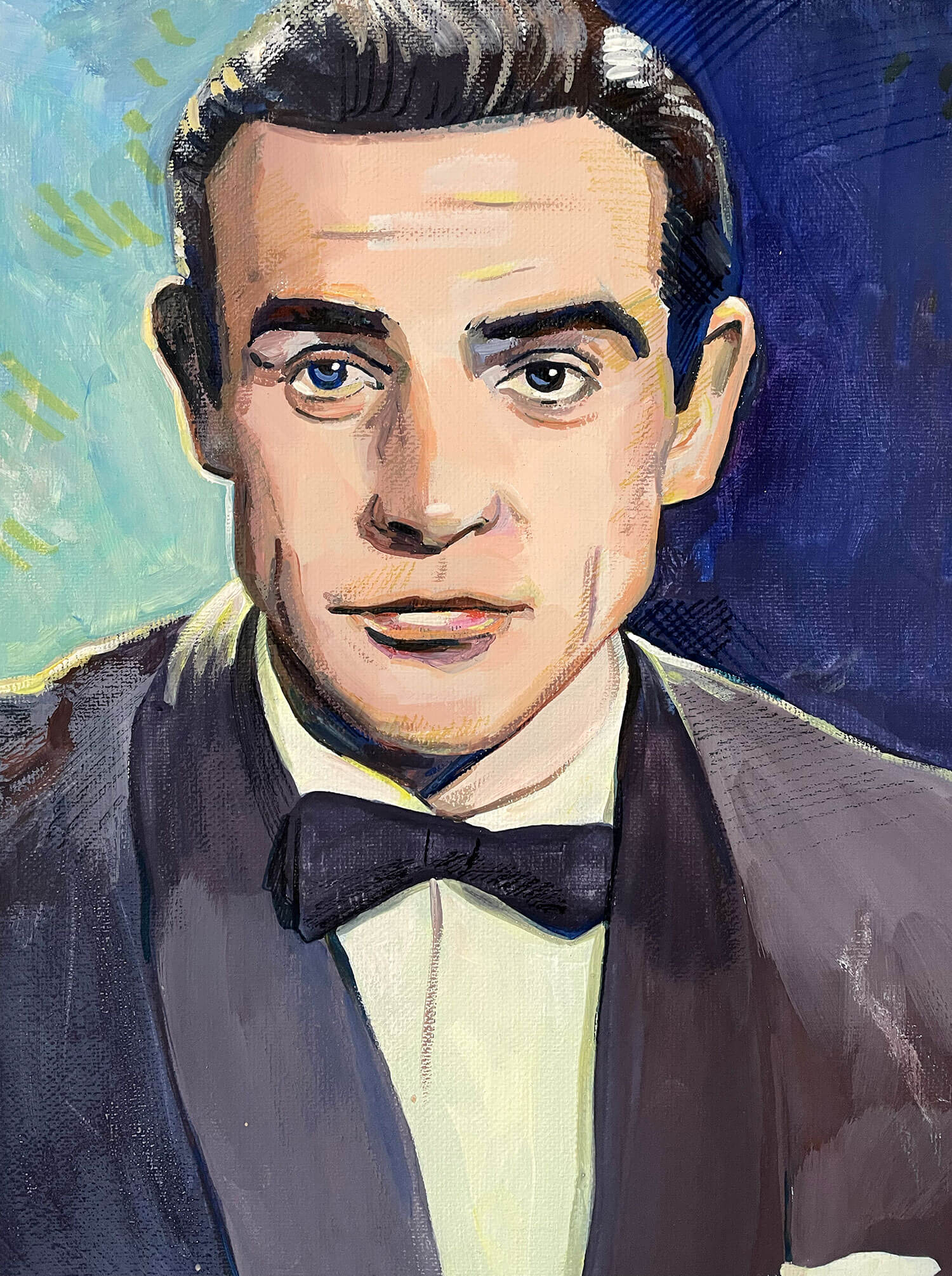 Sean Connery Portrait Painting