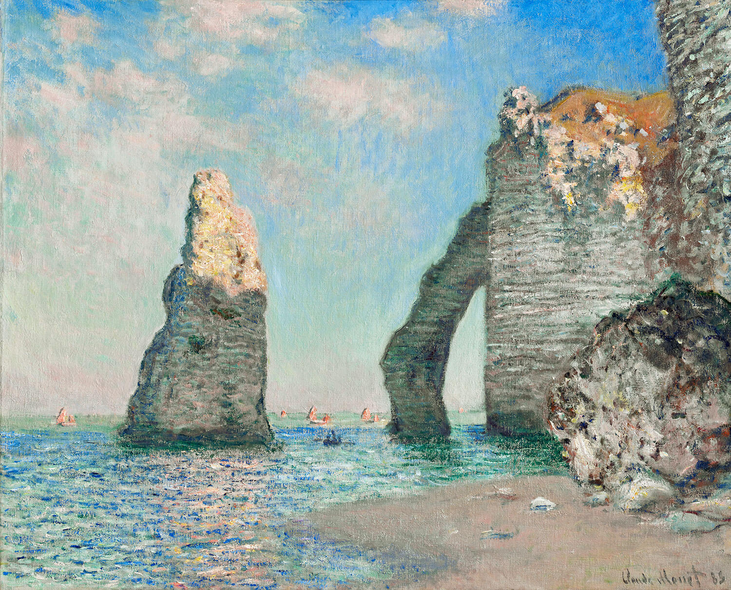 Claude Monet - The Cliffs at Étretat (1885)