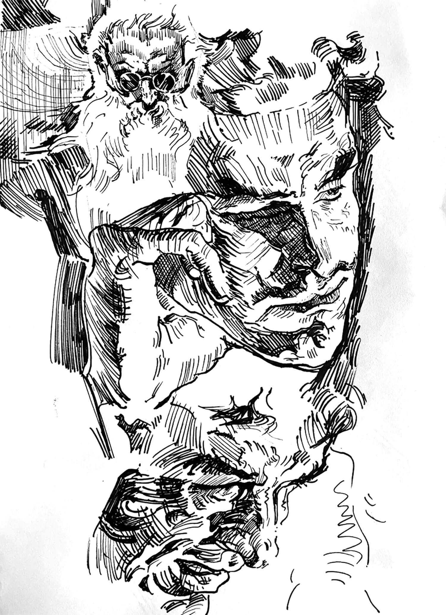 Master Studies Drawings in Pen