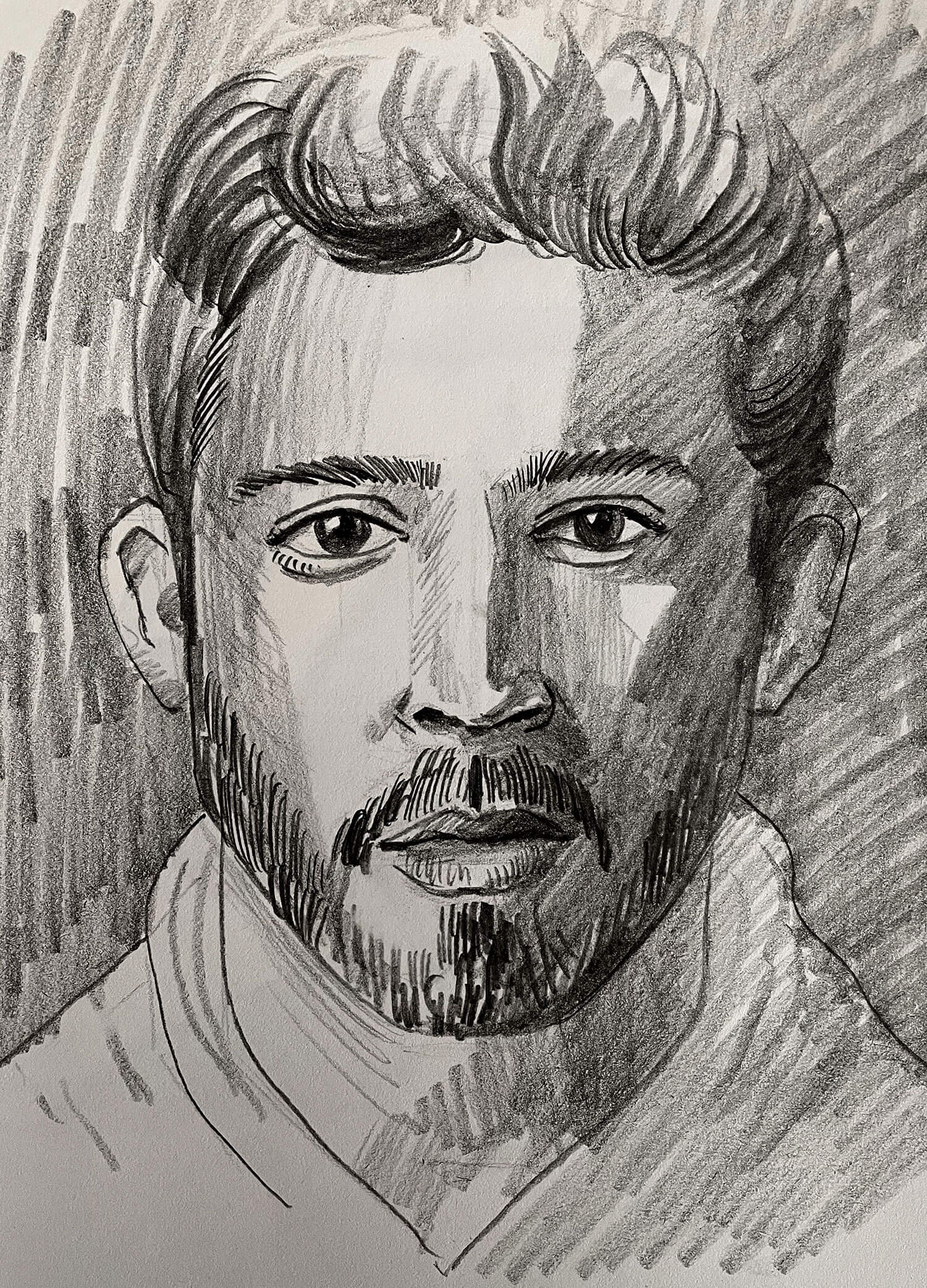 Pencil Portrait Drawing