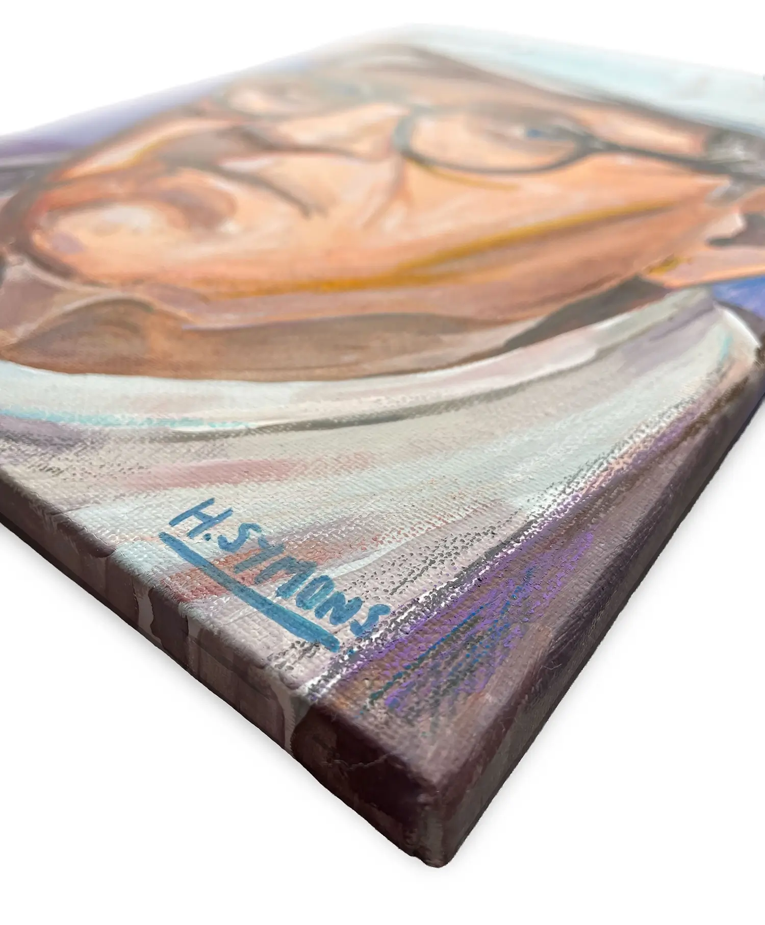 David Hockney Portrait Canvas Painting