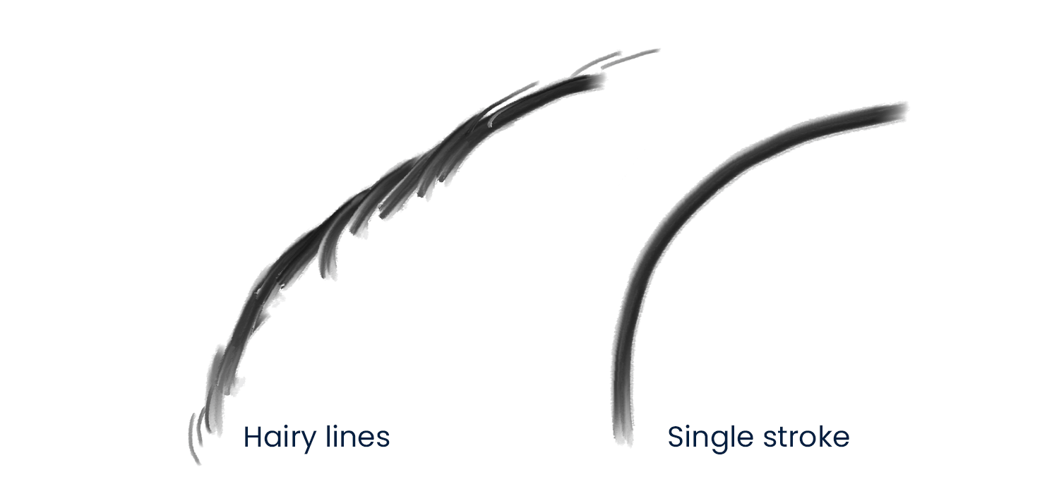 Hairy Lines In Drawing