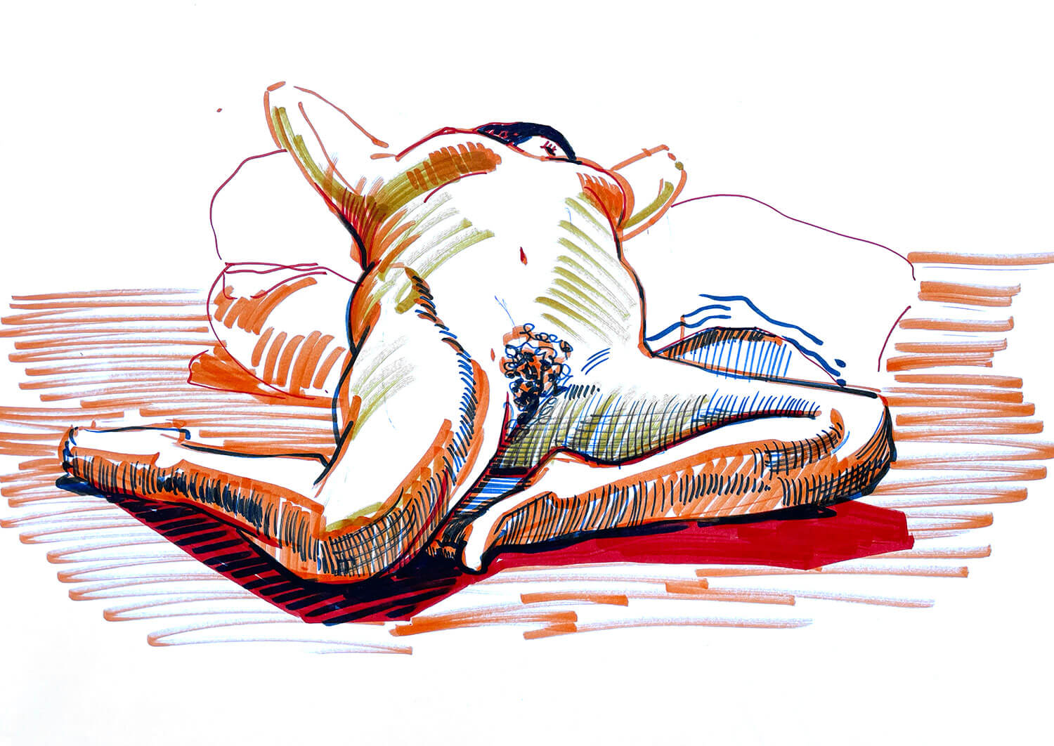 Woman Drawing